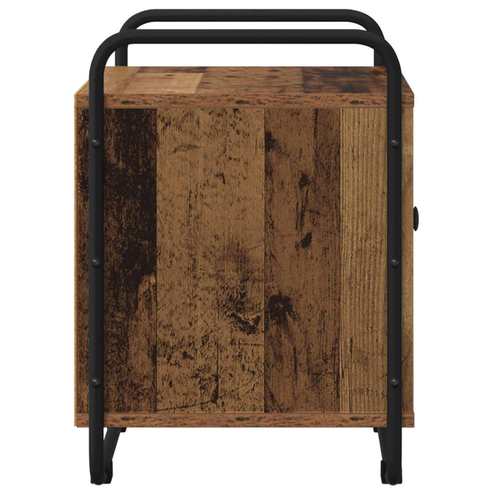 Dulap de noapte 2 buc. Lemn vechi 35 x 36,5 x 50 cm WALTI