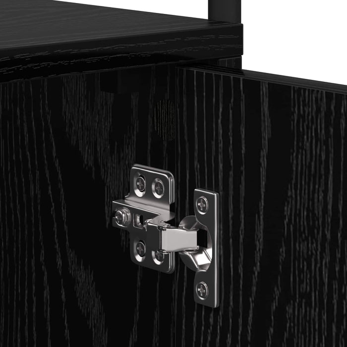 Dulap de noapte Stejar Negru 35 x 36,5 x 61 cm Lemn prelucrat WALTI