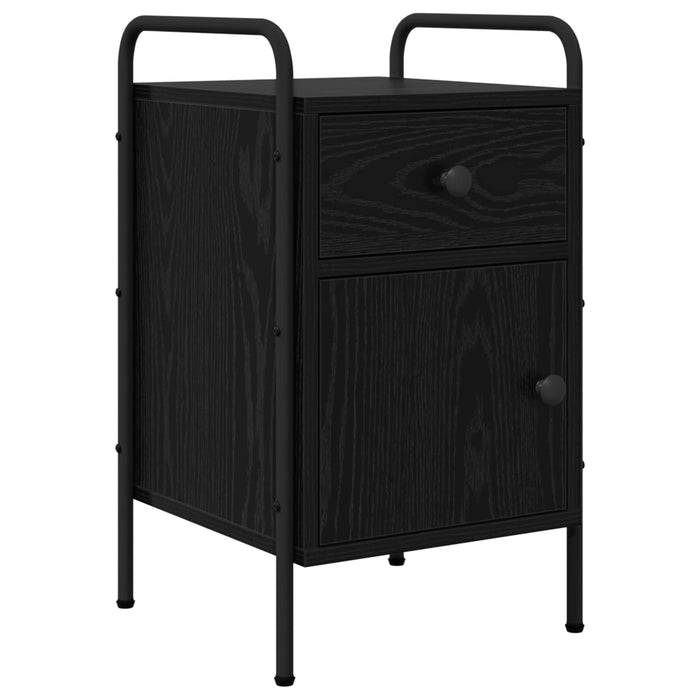 Dulap de noapte Stejar Negru 35 x 36,5 x 61 cm Lemn prelucrat WALTI