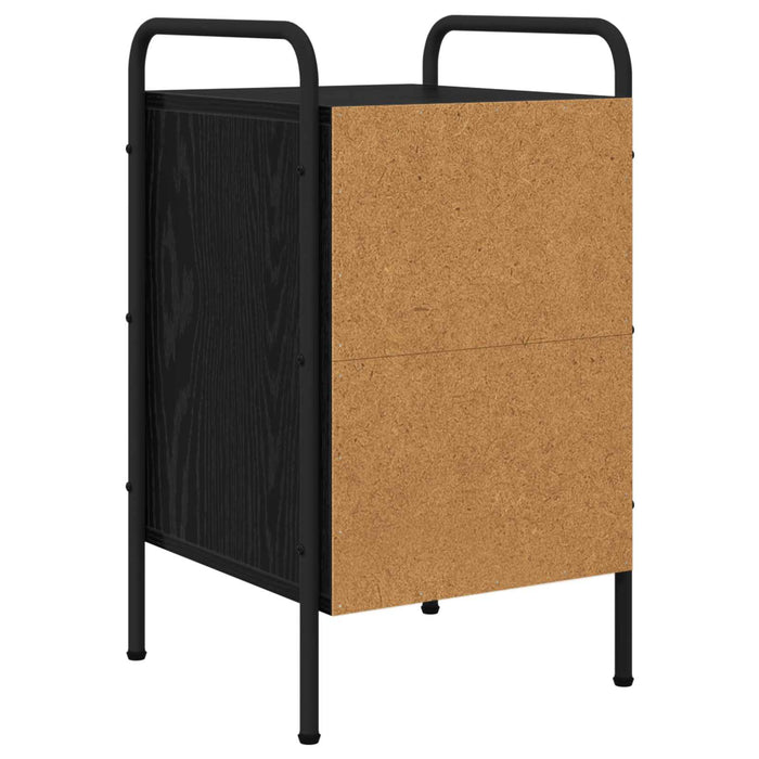 Dulap de noapte 2 buc. Stejar Negru 35 x 36,5 x 61 cm WALTI
