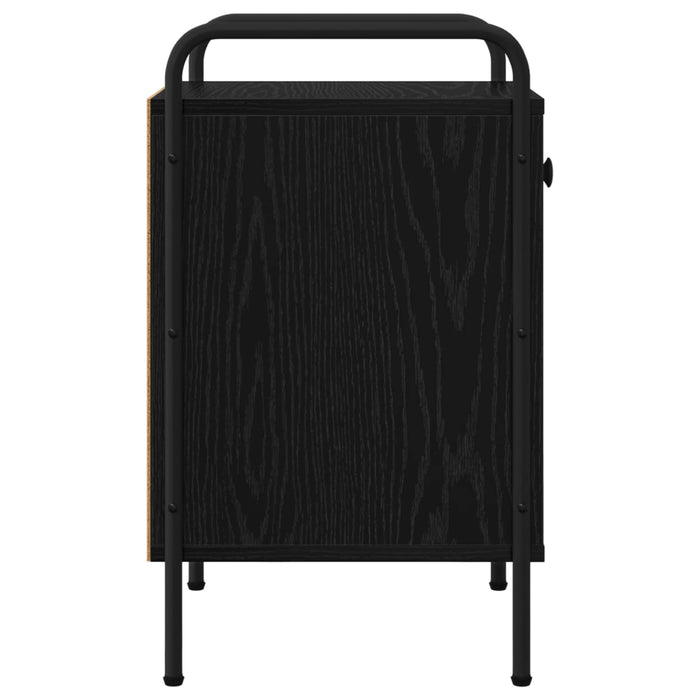 Dulap de noapte 2 buc. Stejar Negru 35 x 36,5 x 61 cm WALTI