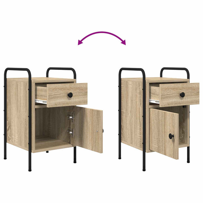 Dulap de noapte Stejar Sonoma 35 x 36,5 x 61 cm Lemn prelucrat WALTI