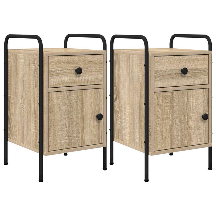 Dulap de noapte 2 buc. Stejar Sonoma 35 x 36,5 x 61 cm WALTI