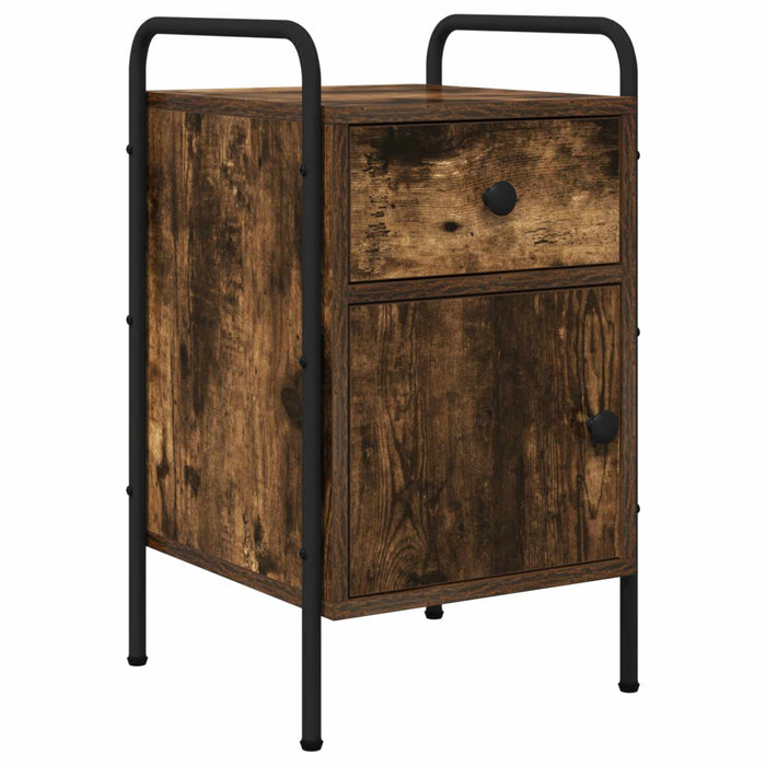 Dulap de noapte Stejar fumuriu 35 x 36,5 x 61 cm Lemn prelucrat WALTI