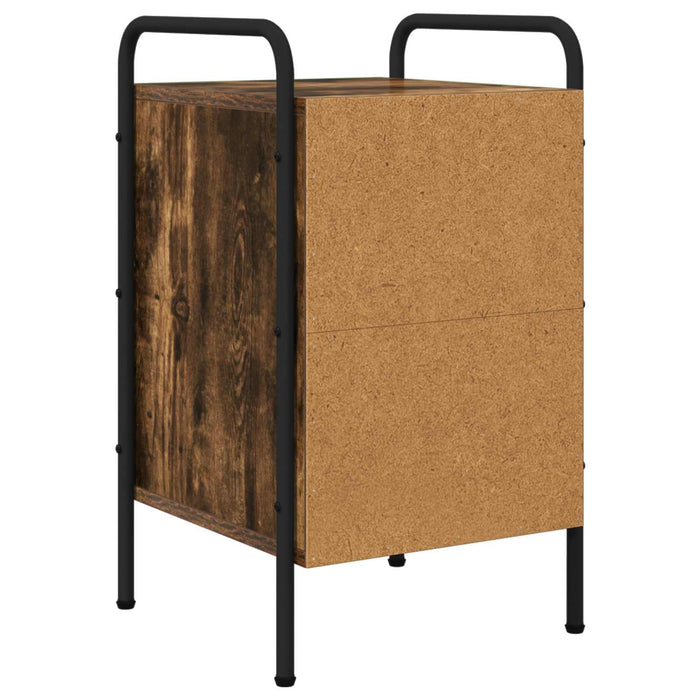 Dulap de noapte 2 buc. Stejar fumuriu 35 x 36,5 x 61 cm WALTI
