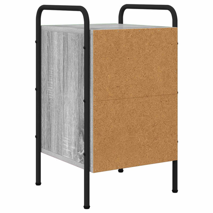 Dulap de noapte 2 buc. Sonoma gri 35 x 36,5 x 61 cm WALTI