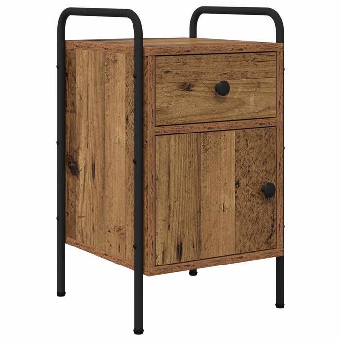 Dulap de noapte 2 buc. Lemn vechi 35 x 36,5 x 61 cm WALTI