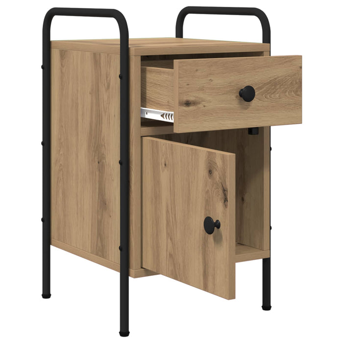 Dulap de noapte 2 buc. Stejar Artizanal 35 x 36,5 x 61 cm WALTI