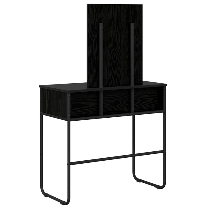Masă de Machiaj Stejar Negru 81 x 40 x 131 cm Lemn prelucrat WALTI