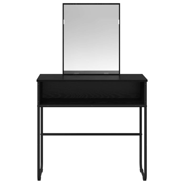 Masă de Machiaj Stejar Negru 81 x 40 x 131 cm Lemn prelucrat WALTI