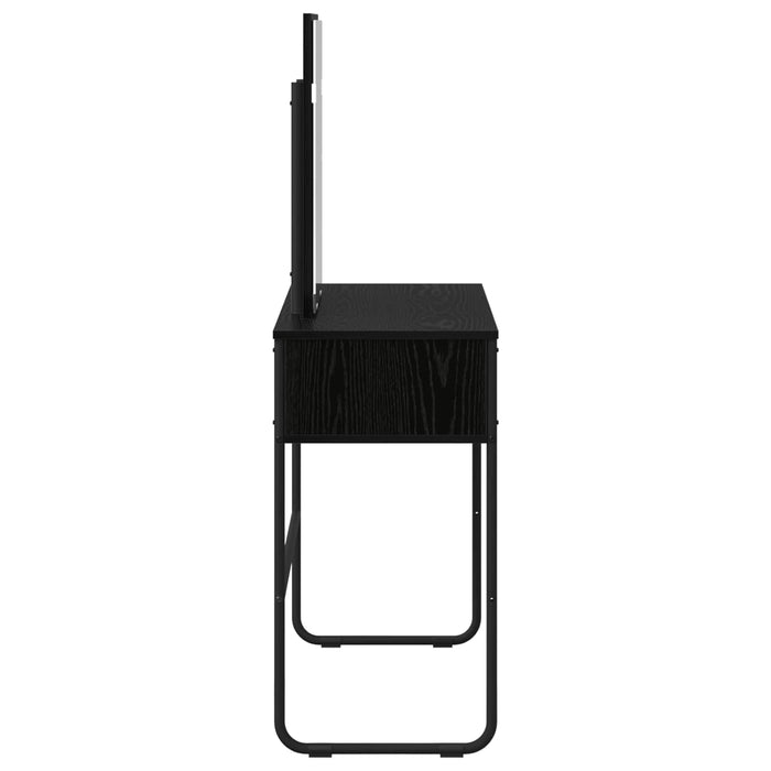 Masă de Machiaj Stejar Negru 81 x 40 x 131 cm Lemn prelucrat WALTI
