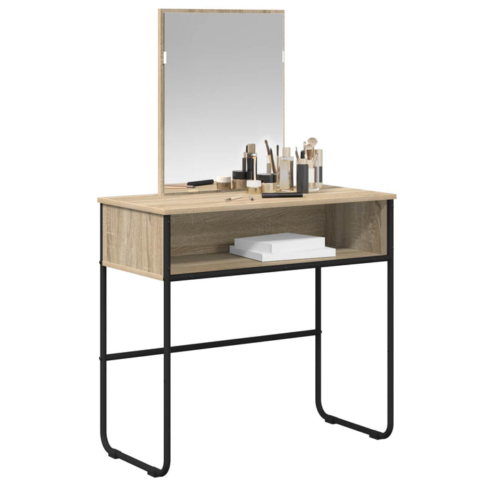 Masă de Machiaj Stejar Sonoma 81 x 40 x 131 cm Lemn prelucrat WALTI