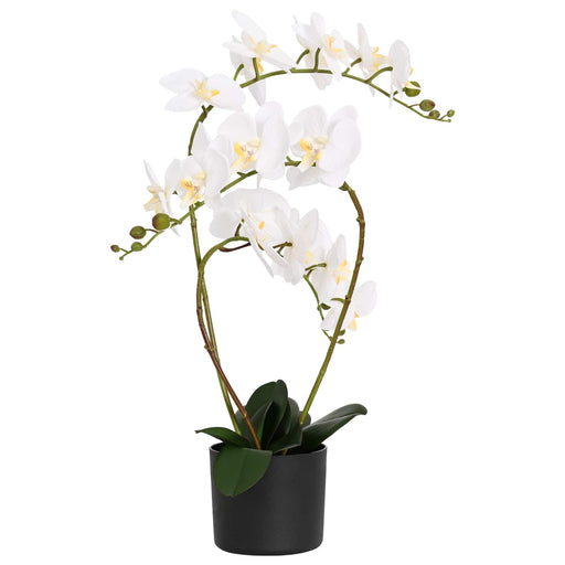 Plantă de orhidee artificială cu ghiveci Alb 45 x 15 x 65 cm - WALTI WALTI
