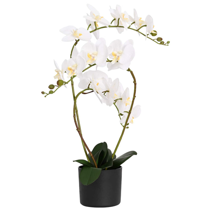 Plantă de orhidee artificială cu ghiveci Alb 45 x 15 x 65 cm - WALTI WALTI