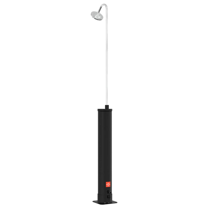 Duș solar cu cap de duș PVC, ABS, Aliaj de zinc Negru - WALTI WALTI
