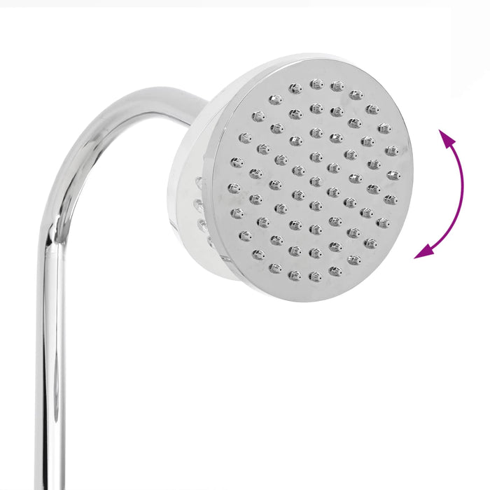 Duș solar cu cap de duș PVC, ABS, Aliaj de zinc Negru - WALTI WALTI