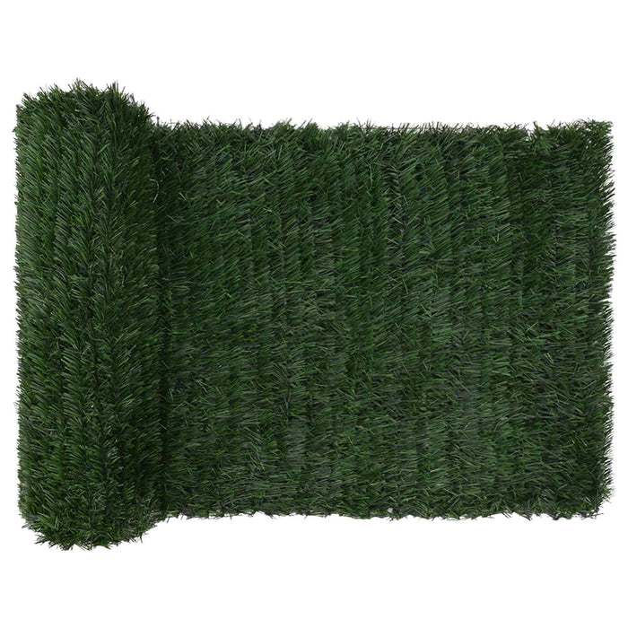 Gard Artificial Verde închis 1 x 3 m PVC și Oțel WALTI