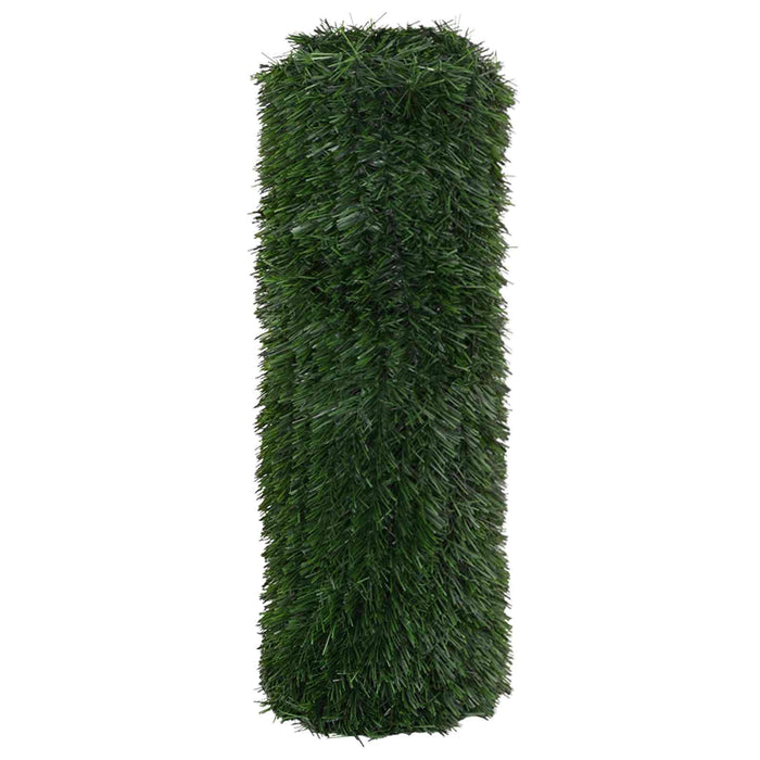 Gard Artificial Verde închis 1 x 3 m PVC și Oțel WALTI