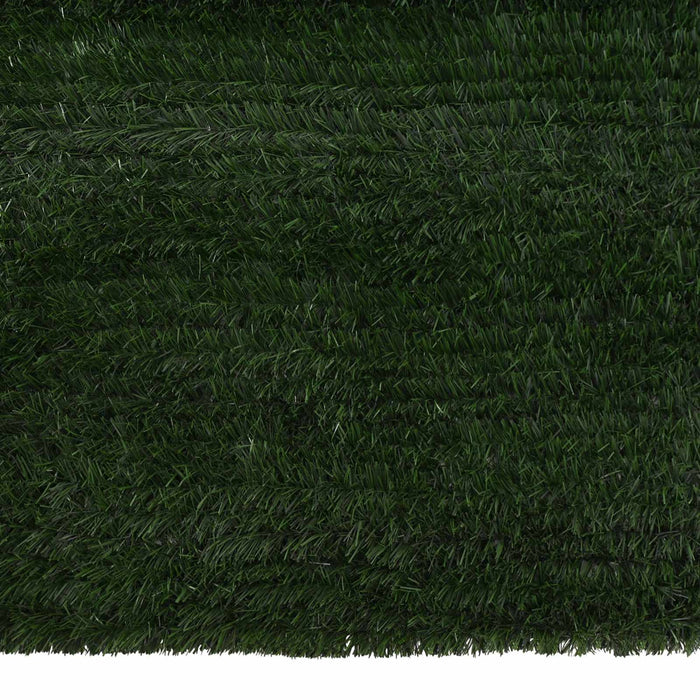 Gard Artificial Verde închis 1,5 x 6 m PVC și Oțel - WALTI WALTI