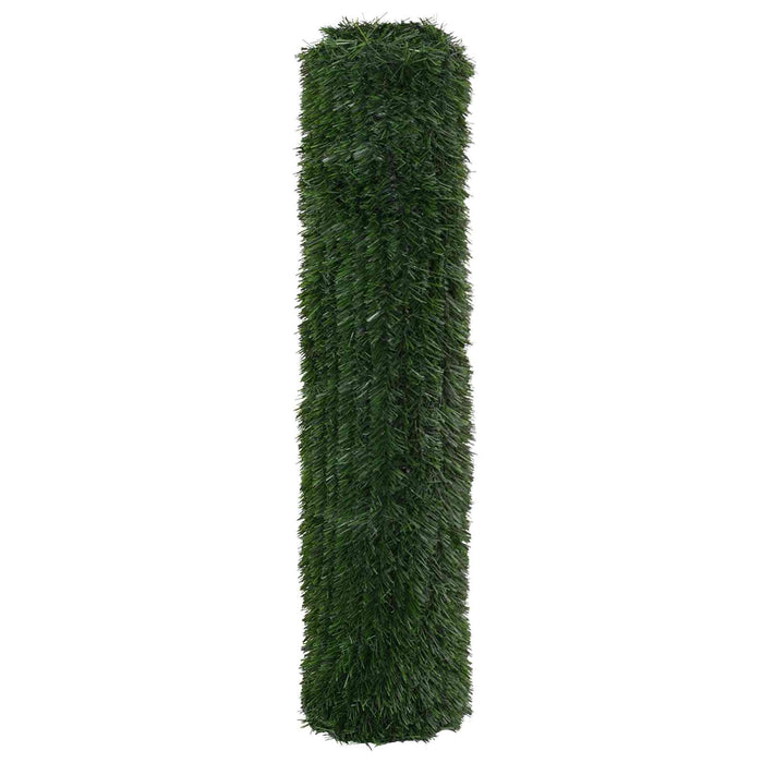 Gard Artificial Verde închis 1,5 x 6 m PVC și Oțel - WALTI WALTI