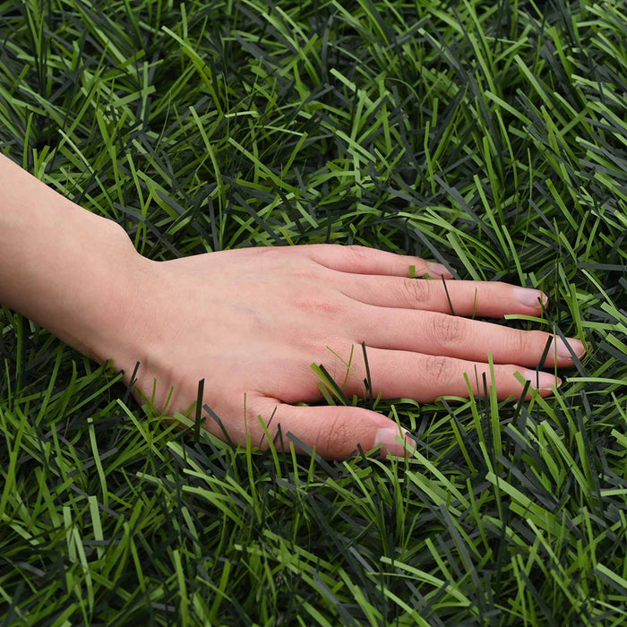 Gard Artificial Verde deschis 1,5 x 6 m PVC și Oțel - WALTI WALTI