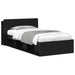 Cadru de pat cu depozitare Negru 75 x 190 cm Lemn prelucrat - WALTI WALTI