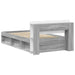 Cadru de pat cu depozitare cu headboard Sonoma gri 75 x 190 cm - WALTI WALTI