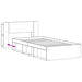 Cadru de pat cu depozitare Alb 80 x 200 cm Lemn prelucrat - WALTI WALTI