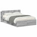 Cadru de pat cu depozitare cu headboard Sonoma gri 140 x 200 cm - WALTI WALTI