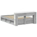 Cadru de pat cu depozitare cu headboard Sonoma gri 140 x 200 cm - WALTI WALTI