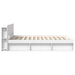 Cadru de pat cu depozitare Alb 140 x 200 cm Lemn prelucrat - WALTI WALTI