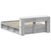 Cadru de pat cu depozitare cu headboard Sonoma gri 150 x 200 cm - WALTI WALTI