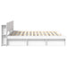 Cadru de pat cu depozitare Alb 180 x 200 cm Lemn prelucrat - WALTI WALTI