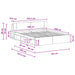 Cadru de pat cu depozitare Alb 180 x 200 cm Lemn prelucrat - WALTI WALTI