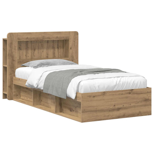 Cadru de pat cu depozitare Stejar Artizanal 80 x 200 cm - WALTI WALTI
