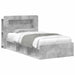 Cadru de pat cu depozitare Gri Beton 80 x 200 cm Lemn prelucrat - WALTI WALTI