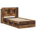 Cadru de pat cu depozitare cu headboard Lemn vechi 90 x 190 cm - WALTI WALTI