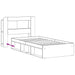Cadru de pat cu depozitare cu headboard Lemn vechi 90 x 190 cm - WALTI WALTI