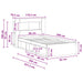 Cadru de pat cu depozitare Gri Beton 90 x 200 cm Lemn prelucrat - WALTI WALTI