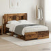 Cadru de pat cu depozitare cu headboard Lemn vechi 120 x 200 cm - WALTI WALTI