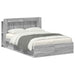 Cadru de pat cu depozitare cu headboard Sonoma gri 140 x 200 cm - WALTI WALTI