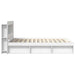 Cadru de pat cu depozitare Alb 140 x 200 cm Lemn prelucrat - WALTI WALTI