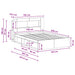 Cadru de pat cu depozitare Alb 160 x 200 cm Lemn prelucrat - WALTI WALTI