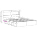 Cadru de pat cu depozitare Alb 180 x 200 cm Lemn prelucrat - WALTI WALTI