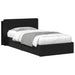 Cadru de pat cu depozitare Negru 90 x 190 cm Lemn prelucrat - WALTI WALTI