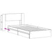 Cadru de pat cu depozitare Negru 90 x 190 cm Lemn prelucrat - WALTI WALTI