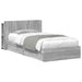 Cadru de pat cu depozitare cu sertar Sonoma gri 90 x 190 cm - WALTI WALTI