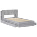 Cadru de pat cu depozitare cu sertar Sonoma gri 90 x 190 cm - WALTI WALTI