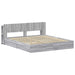 Cadru de pat cu depozitare cu sertar Sonoma gri 180 x 200 cm - WALTI WALTI