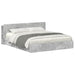 Cadru de pat cu depozitare cu sertar Gri Beton 200 x 200 cm - WALTI WALTI